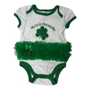 Baby Gear My First St. Patrick’s Day Tulle Outfit. Size 3-6 Months.